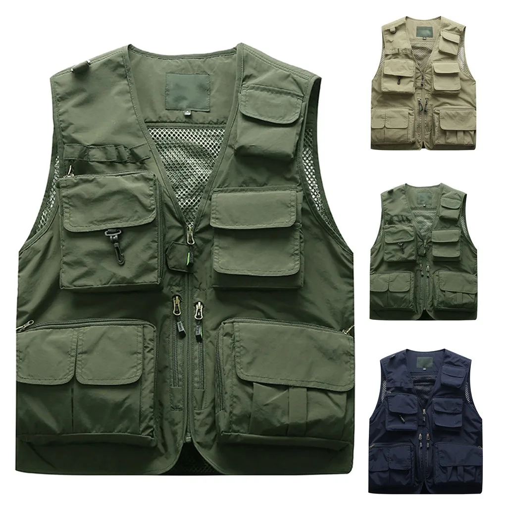 Summer Autumn Men Multifunction Quick Dry Fishing Vest Mesh Loose Jacket Outdoor Multipockets Photography Fisherman Waist Coat
Summer Autumn Men Multifunction Quick Dry Fishing Vest Mesh Loose Jacket Outdoor Multipockets Photography Fisherman Waist Coat