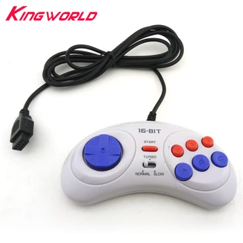 2pcs 16 bit Classic Wired Game Controller for SEGA Genesis 6 Button Gamepad for SEGA Mega Drive Mode Fast Slow white
2pcs 16 bit Classic Wired Game Controller for SEGA Genesis 6 Button Gamepad for SEGA Mega Drive Mode Fast Slow white