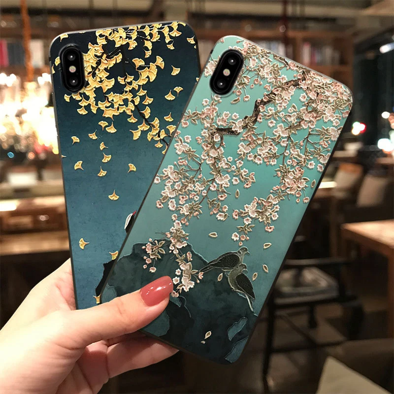 Ginkgo Starling 3D Emboss Phone Case for iPhone X XS XR 11 Pro Max Soft TPU Matte Back Cover for iPhone 6 7 8Plus Capa Coque
Ginkgo Starling 3D Emboss Phone Case for iPhone X XS XR 11 Pro Max Soft TPU Matte Back Cover for iPhone 6 7 8Plus Capa Coque