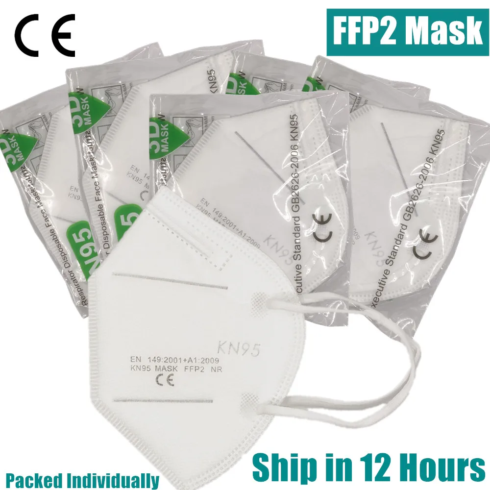 5 слоев Mascarilla fpp2 Homologada KN95 сертифицированные маски для лица FFP2 Защитная Ffp2mask