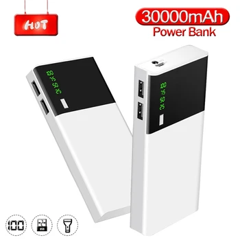 Power Bank 30000mAh USB Type C PD Fast Charging Large Capacity Quick Charge 3.0 PowerBank External Battery For Mobile Phone
Power Bank 30000mAh USB Type C PD Fast Charging Large Capacity Quick Charge 3.0 PowerBank External Battery For Mobile Phone
