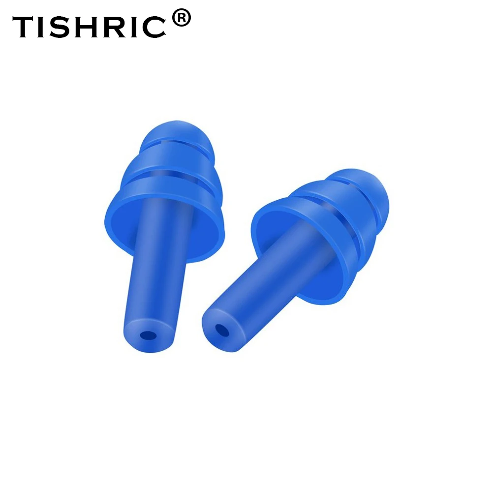 Силиконовые затычки для ушей TISHRIC 100 пар шумоподавление путешествий сна плавания