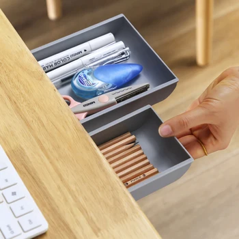 Under Desk Drawer Self-Adhesive Pencil Tray Desktop Storage Box Organizer For Office Study Room Bedroom M/L#9
Under Desk Drawer Self-Adhesive Pencil Tray Desktop Storage Box Organizer For Office Study Room Bedroom M/L#9