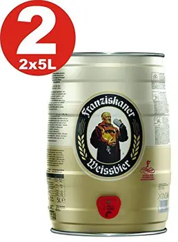 2 x Franziskaner Hefe Weiss cerveza Naturaleza nublado 5 L Partido barril 5.0% vol.
2 x Franziskaner Hefe Weiss cerveza Naturaleza nublado 5 L Partido barril 5.0% vol.