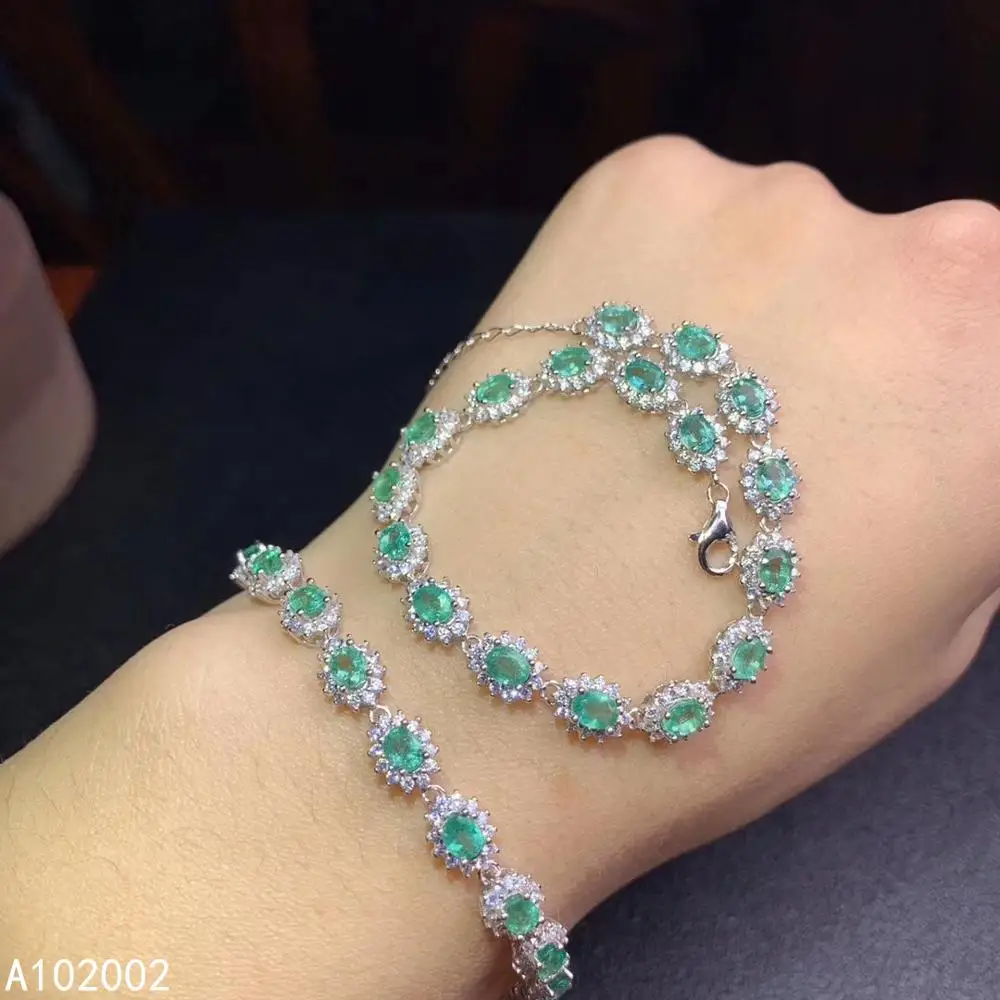 KJJEAXCMY fine jewelry natural Emerald 925 sterling silver new women gemstone hand bracelet support test noble hot selling
KJJEAXCMY fine jewelry natural Emerald 925 sterling silver new women gemstone hand bracelet support test noble hot selling