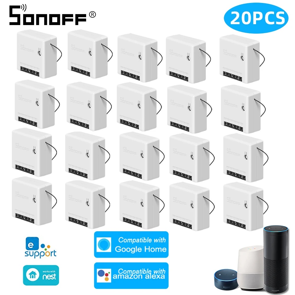 SONOFF Mini DIY Two Way Smart Switch Automation Voice Remote Control Wifi Switch Relay Module Work With Alexa Google Home
SONOFF Mini DIY Two Way Smart Switch Automation Voice Remote Control Wifi Switch Relay Module Work With Alexa Google Home
