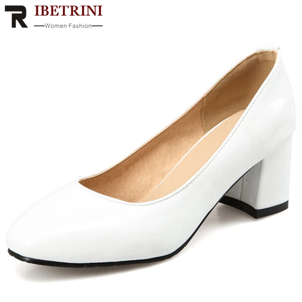 RIBETRINI Big Size 32-43 New Female Chunk High Heels Shoes Woman Fashion Shallow Spring Autumn Pumps Women Party Ol Pumps
RIBETRINI Big Size 32-43 New Female Chunk High Heels Shoes Woman Fashion Shallow Spring Autumn Pumps Women Party Ol Pumps
