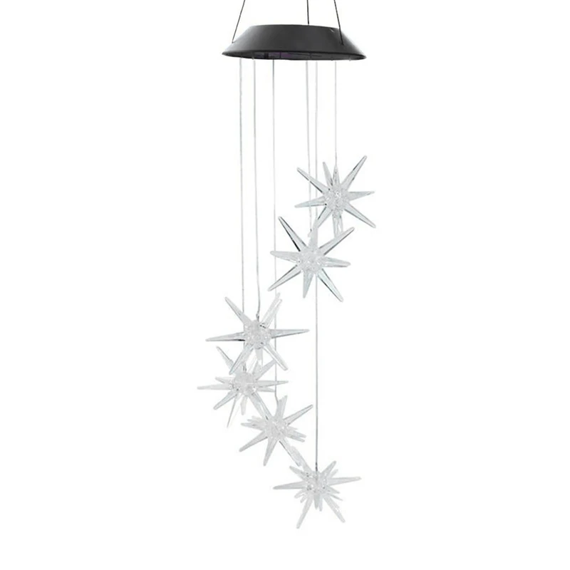 Led Solar Wind Spinner Color Changing Urchin Star Wind Chime Lamp for Home Outdoor Garden Patio
Led Solar Wind Spinner Color Changing Urchin Star Wind Chime Lamp for Home Outdoor Garden Patio