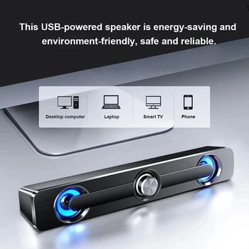 SADA V-111 Computer Speaker USB Wired Powerful Bar Stereo Subwoofer Bass Speaker Surround Sound Box for PC Laptop Phone Tablet M
SADA V-111 Computer Speaker USB Wired Powerful Bar Stereo Subwoofer Bass Speaker Surround Sound Box for PC Laptop Phone Tablet M