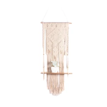 Hot Macrame Woven Tapestry Wall Hanging Shelf Hanging Planter Basket Wall Handmade Plant Hanger Pot Party Wedding Home Decor
Hot Macrame Woven Tapestry Wall Hanging Shelf Hanging Planter Basket Wall Handmade Plant Hanger Pot Party Wedding Home Decor