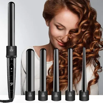 Explosion style multi-function head change hair curler five-in-one ceramic combination set tube change curling artifact
Explosion style multi-function head change hair curler five-in-one ceramic combination set tube change curling artifact