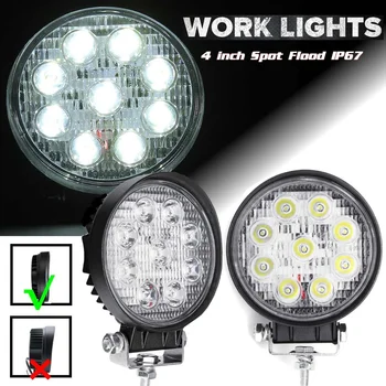 27W 9 LED Work Light Car LED Spotlight Floodlight Thickness 4.3cm Round Auto Truck Off Road Mini LED Light bar
27W 9 LED Work Light Car LED Spotlight Floodlight Thickness 4.3cm Round Auto Truck Off Road Mini LED Light bar