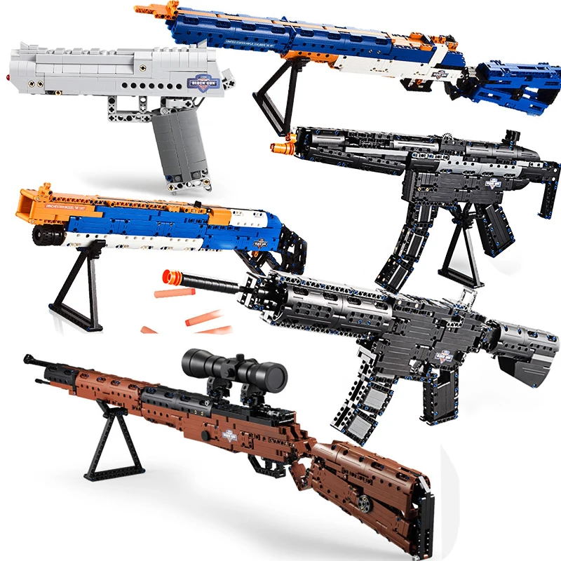 Revolver Pistol Power GUN SWAT Military WW2 Weapon 98K Desert Eagle Submachine Models Compatible Building Blocks Toys
Revolver Pistol Power GUN SWAT Military WW2 Weapon 98K Desert Eagle Submachine Models Compatible Building Blocks Toys