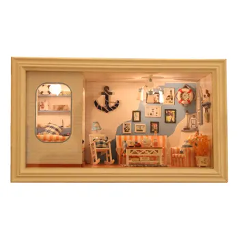 Doll House DIY Creative Handmade Theme Wooden Cabin Assembly Building Model Toy Set With Light For Children Gifts -Long Vacation
Doll House DIY Creative Handmade Theme Wooden Cabin Assembly Building Model Toy Set With Light For Children Gifts -Long Vacation