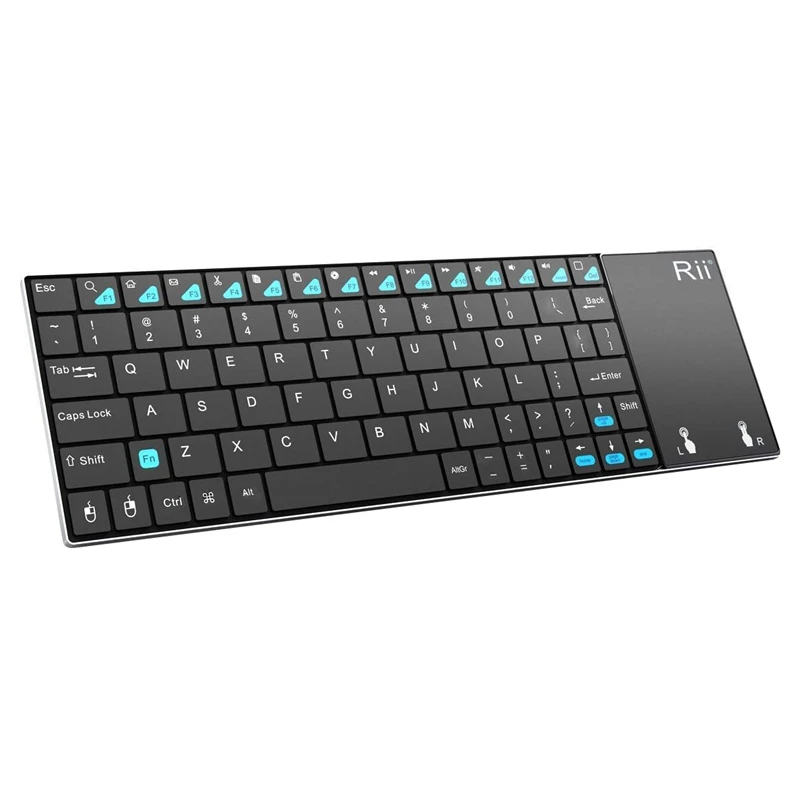Rii K12BT Ultra Slim Wireless Bluetooth Keyboard with Contactpad Version QWERTY for PS4 PC Smart TV IPTV Android TV Box
Rii K12BT Ultra Slim Wireless Bluetooth Keyboard with Contactpad Version QWERTY for PS4 PC Smart TV IPTV Android TV Box