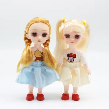 Fashion 2020 New BJD Doll 16 Cm 1/12 Doll With Handmade Beautiful Dress Movable Joint Doll Girl's Christmas Toys For Children
Fashion 2020 New BJD Doll 16 Cm 1/12 Doll With Handmade Beautiful Dress Movable Joint Doll Girl's Christmas Toys For Children