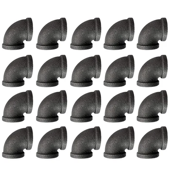 20 Pcs Household DN20 Thread Malleable Steel Pipe Joint Elbow, Used for DIY Pipe Decoration Furniture (3/4 Inch)
20 Pcs Household DN20 Thread Malleable Steel Pipe Joint Elbow, Used for DIY Pipe Decoration Furniture (3/4 Inch)