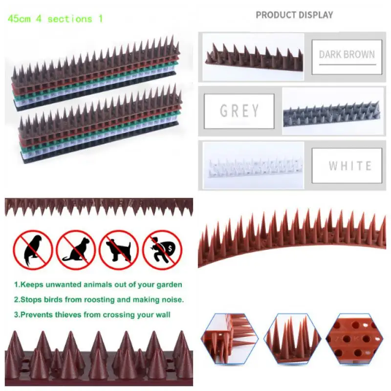 1pcs Plastic Bird and Pigeon Spikes Anti Bird Anti Pigeon Spike for Get Rid of Pigeons and Scare Birds Pest Control 
1pcs Plastic Bird and Pigeon Spikes Anti Bird Anti Pigeon Spike for Get Rid of Pigeons and Scare Birds Pest Control