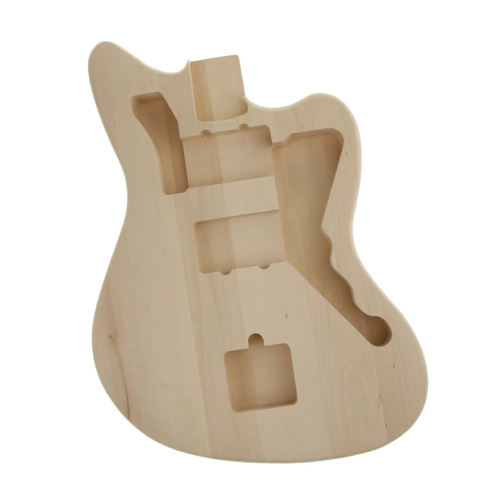 Electric Guitar Unfinished Body, Wood DIY Musical Instrument Accessory Electric Guitar Unfinished Body, Wood DIY Musical Instrument Accessory
