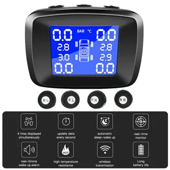 Car TPMS Wireless Tire Pressure Monitoring System Monitor LCD +4 External Sensors Kit Security Alarm Systems Tyre Pressure
Car TPMS Wireless Tire Pressure Monitoring System Monitor LCD +4 External Sensors Kit Security Alarm Systems Tyre Pressure