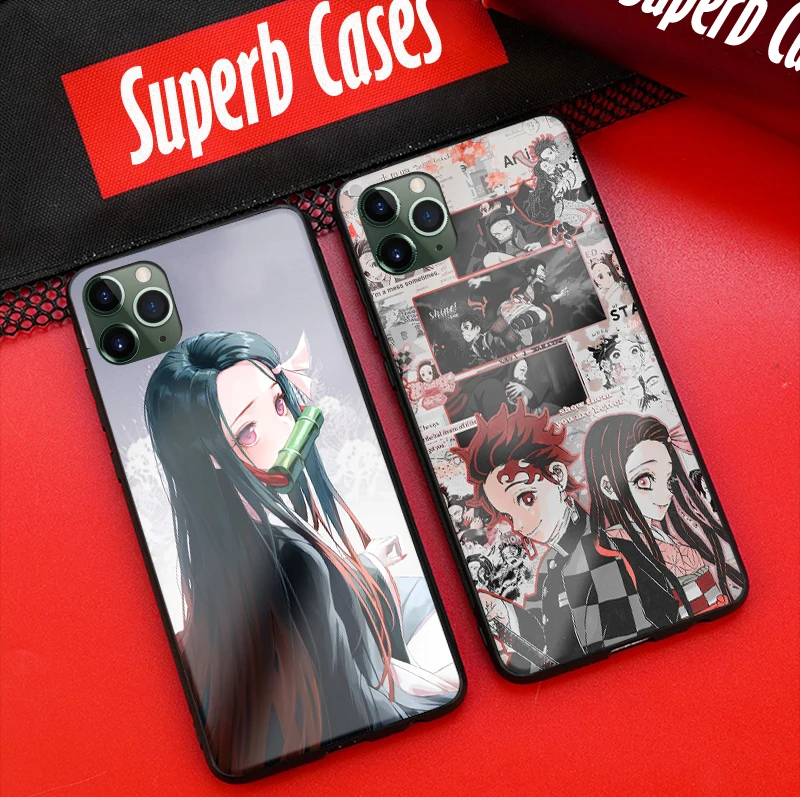 Чехол для телефона Nezuko Kamado Kimetsu no Yaiba мягкий силиконовый стеклянный чехол Apple iPhone 6