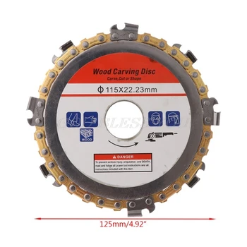 115mm 22mm Diameter 9 Tooth Chainsaw Disc for Angle Grinders Circular Saw Blade Woodworking Cutting Wood Slotted Cutting Piece
115mm 22mm Diameter 9 Tooth Chainsaw Disc for Angle Grinders Circular Saw Blade Woodworking Cutting Wood Slotted Cutting Piece