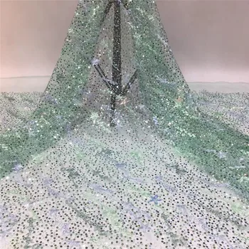 African Fabric high quality French Mesh Fabric Embroidery Net Tulle fabric Swiss Nigerian Sequins net wedding dress 5yards
African Fabric high quality French Mesh Fabric Embroidery Net Tulle fabric Swiss Nigerian Sequins net wedding dress 5yards