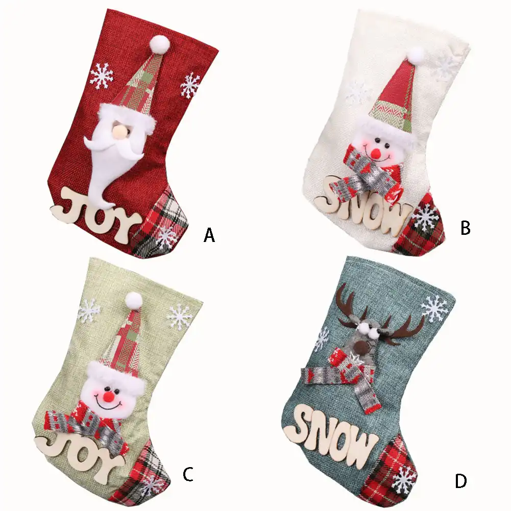 candy bag stocking sock children kids christmas tree cloth gift