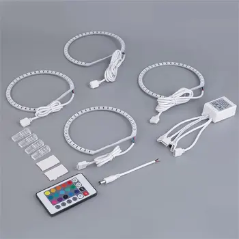 4pcs E36 E38 E39 E46 RGB 4*131MM Multi-Color 5050 Flash LED Car ANGEL EYES Headlight Rings kit for BMW Hot Selling
4pcs E36 E38 E39 E46 RGB 4*131MM Multi-Color 5050 Flash LED Car ANGEL EYES Headlight Rings kit for BMW Hot Selling