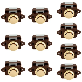 10Pcs Camper Car Push Lock Push Button Latch Keyless Door Lock 20mm Brown for RV Caravan Boat Drawer Latch Button Locks
10Pcs Camper Car Push Lock Push Button Latch Keyless Door Lock 20mm Brown for RV Caravan Boat Drawer Latch Button Locks