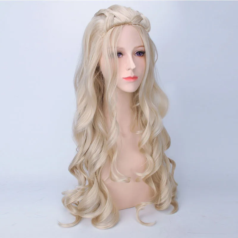 WHIMSICAL W Long Wavy Blonde Wigs Costume For Women Heat Resistant Hair Synthetic Wig Peruca Pelucas
WHIMSICAL W Long Wavy Blonde Wigs Costume For Women Heat Resistant Hair Synthetic Wig Peruca Pelucas