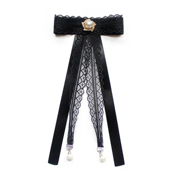 2019 New Handmade Black Fabric Lace Bow Tie Flower Buckle Needle Student Rhinestone Bowties for Women Shirt Clothing Accessories
2019 New Handmade Black Fabric Lace Bow Tie Flower Buckle Needle Student Rhinestone Bowties for Women Shirt Clothing Accessories
