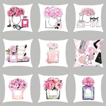 Cross Border Hot Sales Perfume Bottle Peach Skin Hold Pillow Case Wish AliExpress Hot Selling Cushion Cover Graphic Customizatio 
Cross Border Hot Sales Perfume Bottle Peach Skin Hold Pillow Case Wish AliExpress Hot Selling Cushion Cover Graphic Customizatio