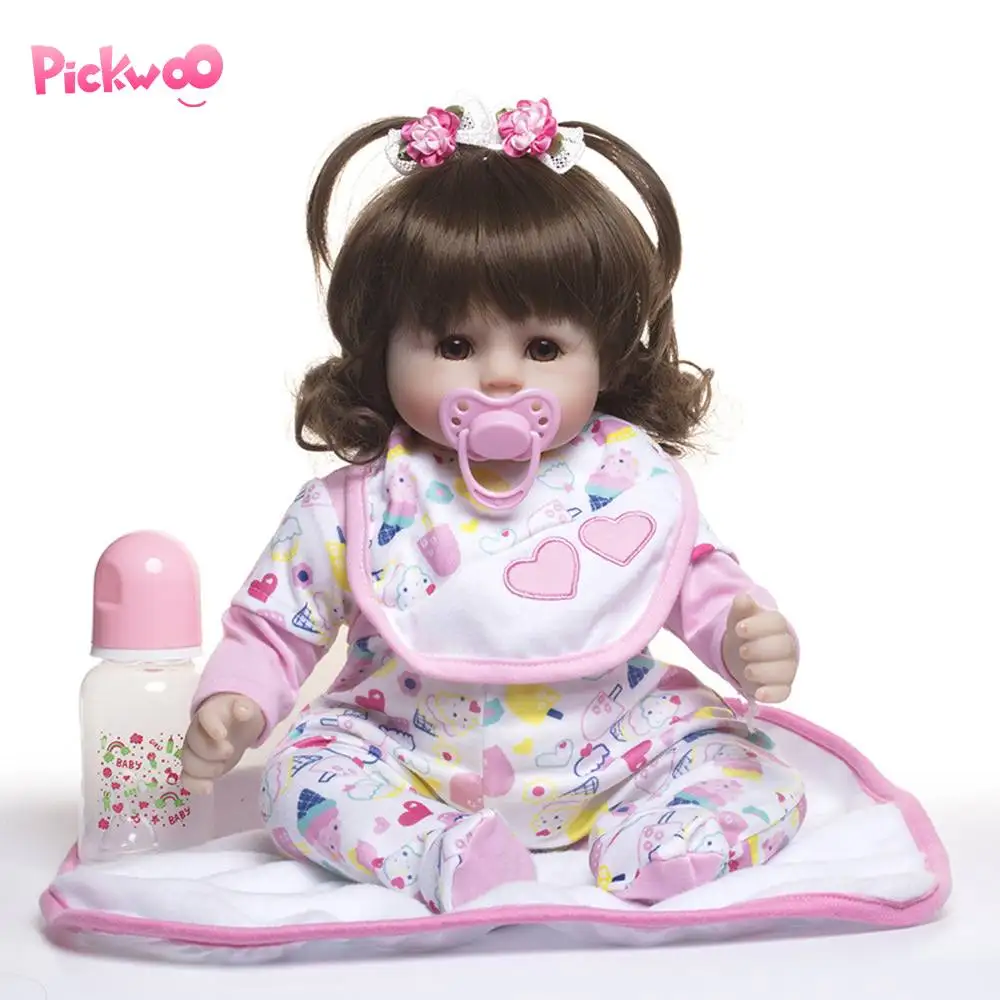 Pickwoo 18 inch 48cm bebes reborn doll Baby girl Dolls soft Silicone Boneca Reborn Brinquedos Bonecas children's day gifts toys
Pickwoo 18 inch 48cm bebes reborn doll Baby girl Dolls soft Silicone Boneca Reborn Brinquedos Bonecas children's day gifts toys