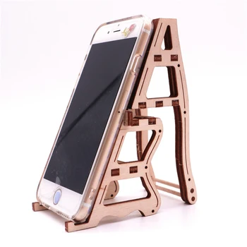 3D Deformation Chair Phone Holder Model Wooden Mechanical Puzzles DIY Assembly Model
3D Deformation Chair Phone Holder Model Wooden Mechanical Puzzles DIY Assembly Model