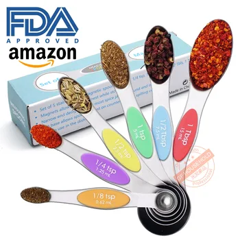 Amazon Stainless Steel Color Double-Headed Spoon 6 Piece diao wei shao Baking Scale ji liang chi Magnetic
Amazon Stainless Steel Color Double-Headed Spoon 6 Piece diao wei shao Baking Scale ji liang chi Magnetic