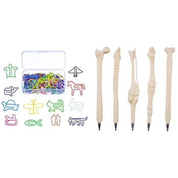 Multicolor Paper Clips Creative Animal Shape 60 Pieces with 100 Pcs Wholesale Bone Pen Ball Pens
Multicolor Paper Clips Creative Animal Shape 60 Pieces with 100 Pcs Wholesale Bone Pen Ball Pens