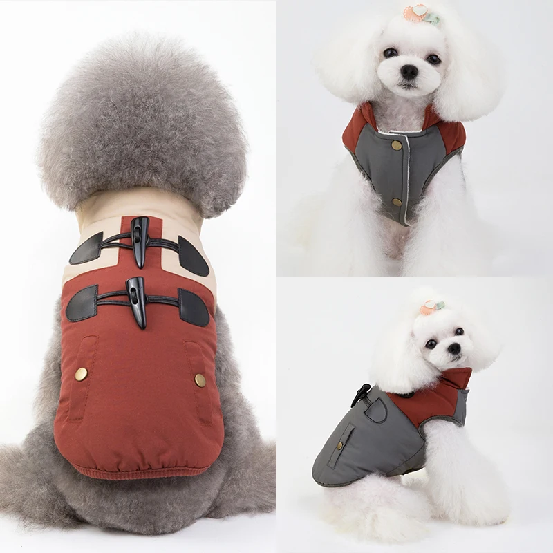 Pet Clothes Dog Warm Cotton Vest With Horn Buckle Dogs Coat Jacket Dogs Winter Clothing Warm Dog Clothes Chihuahua
Pet Clothes Dog Warm Cotton Vest With Horn Buckle Dogs Coat Jacket Dogs Winter Clothing Warm Dog Clothes Chihuahua