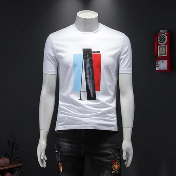 Printed Men's T-Shirt 2020 Summer White Cotton Fashions Short Sleeve O Neck
Printed Men's T-Shirt 2020 Summer White Cotton Fashions Short Sleeve O Neck