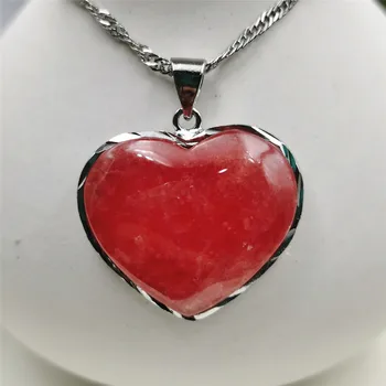 100% Natural Red Ice Rhodochrosite Gemstone Heart Pendant 23x20mm Gemstone Women Necklace Jewelry Fashion Stone AAAAA
100% Natural Red Ice Rhodochrosite Gemstone Heart Pendant 23x20mm Gemstone Women Necklace Jewelry Fashion Stone AAAAA