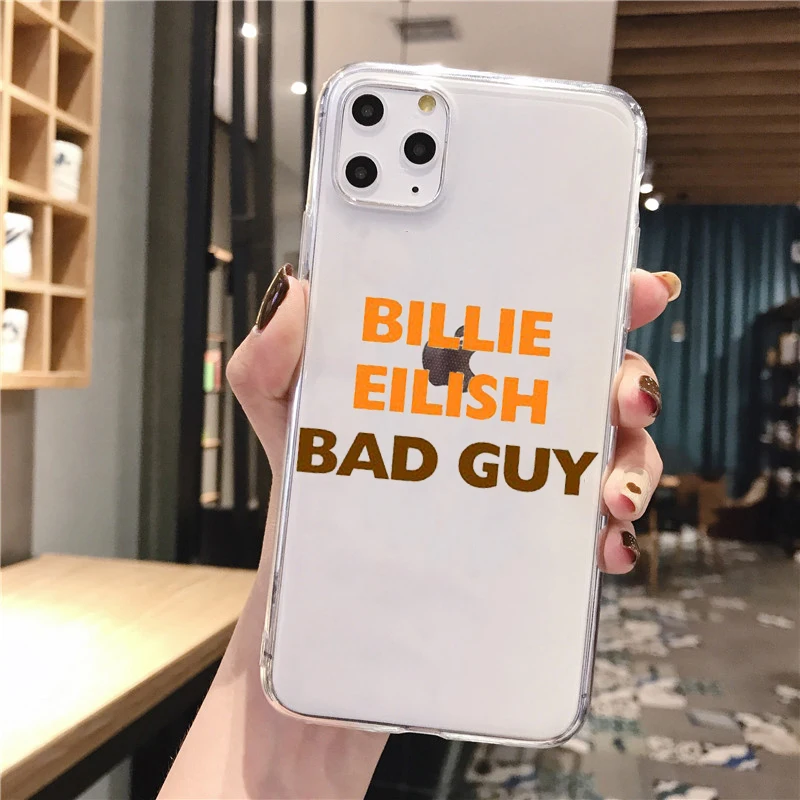 fashion girl billie eilish tpu soft silicone phone cover for