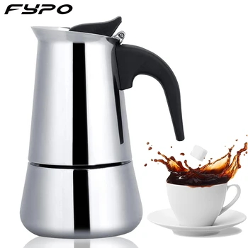 Portable Mocha Coffee Pot, Made Of 430 Stainless Steel, Portable Electric Coffee Machine, Suitable for Induction Cooker
Portable Mocha Coffee Pot, Made Of 430 Stainless Steel, Portable Electric Coffee Machine, Suitable for Induction Cooker
