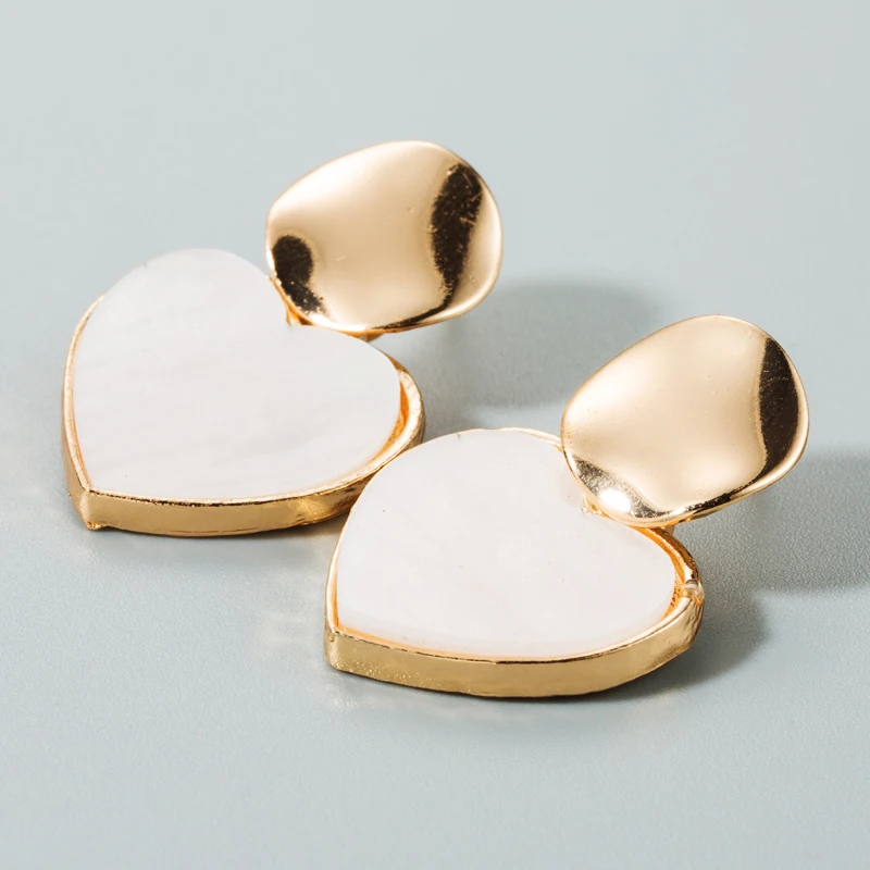 2020 Za Brand Hot Selling Korean Earring for Woman Vintage Simple Design Acetate Plate Heart Shape Dangle Earrings for Sexy Lady
2020 Za Brand Hot Selling Korean Earring for Woman Vintage Simple Design Acetate Plate Heart Shape Dangle Earrings for Sexy Lady