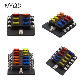 WUPP Fuse Box 6 8 10 12 Ways Fuse Holder 12V Fuse Box Plastic Cover With LED Indicator Light Fuse for Car Boat Marine Trike
WUPP Fuse Box 6 8 10 12 Ways Fuse Holder 12V Fuse Box Plastic Cover With LED Indicator Light Fuse for Car Boat Marine Trike