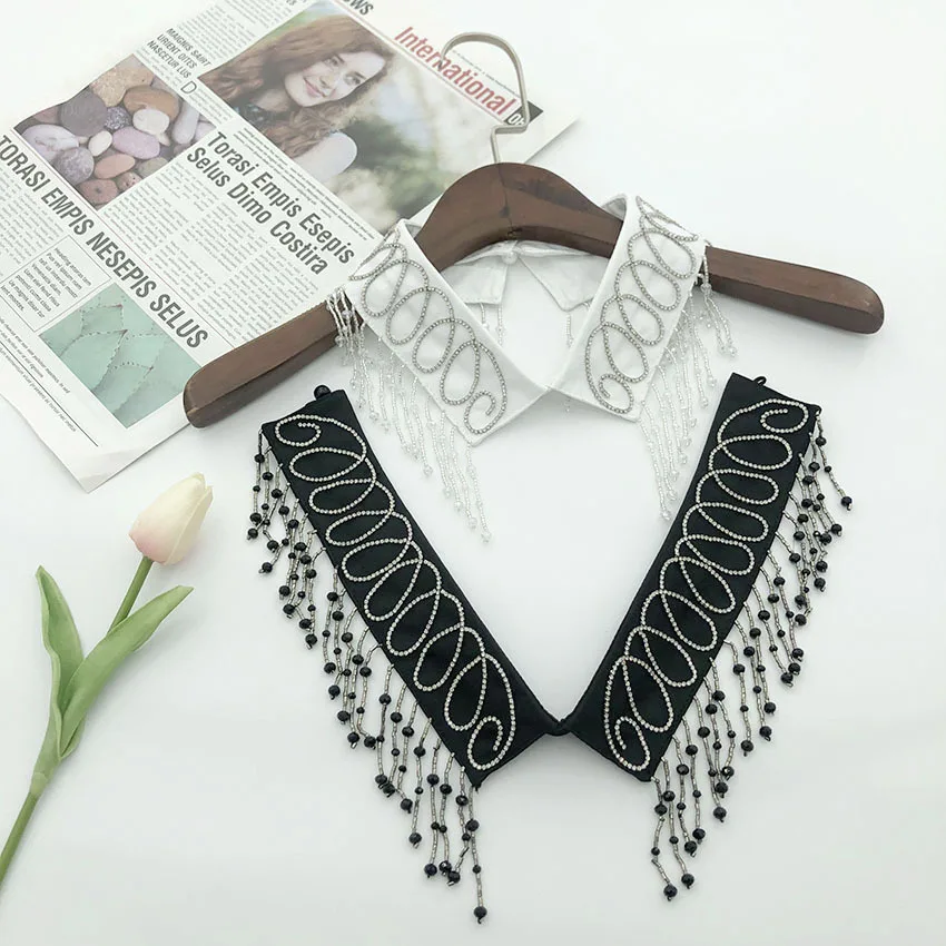 Women Handmade Fake Collar Shirt Blouse Fake Collars Removable Embroidered Detachable Collars Female Nep Kraagie
Women Handmade Fake Collar Shirt Blouse Fake Collars Removable Embroidered Detachable Collars Female Nep Kraagie