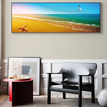 Beautiful Sunny Beach Seagulls and Starfish Painting Canvas Posters Prints Cuadros Wall Art Pictures For Room Bedroom Decoration
Beautiful Sunny Beach Seagulls and Starfish Painting Canvas Posters Prints Cuadros Wall Art Pictures For Room Bedroom Decoration