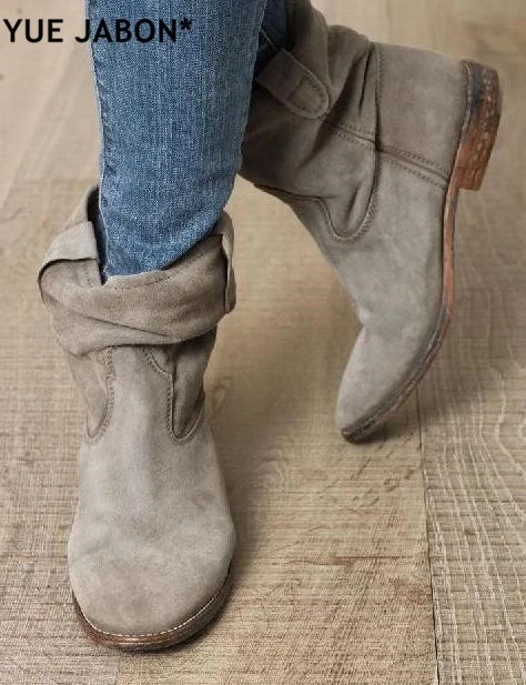 High Quality Round Toe Wedges Increased Heel Ladies Boots Street Style Women Ankle Boots Spring Autumn Cowboy Ankle Boots Mujer
High Quality Round Toe Wedges Increased Heel Ladies Boots Street Style Women Ankle Boots Spring Autumn Cowboy Ankle Boots Mujer
