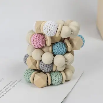 2 Pcs/set Wooden Beaded Baby Teether Toys Kids Play Gym Wood Bracelet Pendant
2 Pcs/set Wooden Beaded Baby Teether Toys Kids Play Gym Wood Bracelet Pendant