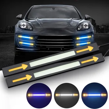 2Pcs COB Daytime Running Light Bands Universal Auto Thin DC12V Waterproof With Arrow LED Headlight Day Lamp For Car Accessories
2Pcs COB Daytime Running Light Bands Universal Auto Thin DC12V Waterproof With Arrow LED Headlight Day Lamp For Car Accessories