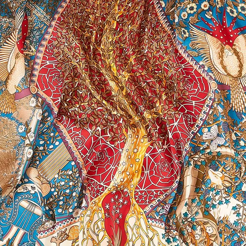 Hf3d59518d7874c848e7c83641d1ef2f4F Square Shaped Silk Scarf Hf3d59518d7874c848e7c83641d1ef2f4F